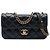 Chanel Black Medium Quilted Aged Calfskin Perfect Edge Flap