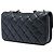 Chanel Black Medium Quilted Aged Calfskin Perfect Edge Flap - vista 2