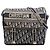 Borsa a tracolla Diorcamp in tela ricamata Oblique Blue Medium Dior