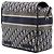Borsa a tracolla Diorcamp in tela ricamata Oblique Blue Medium Dior - vista 2