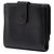 Cartera compacta Chanel Black CC Caviar - vista 2