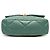 Chanel 19 Flap Large in pelle d'agnello verde - vista 3