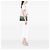 Chanel 19 Flap Large in pelle d'agnello verde - vista 5