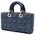 Dior Blue Medium Tweed Cannage Lady D Joy - Ansicht 2