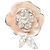 Chanel Silver CC Brosche aus emailliertem Messing Strass Camélia