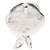Chanel Silver CC Brosche aus emailliertem Messing Strass Camélia - Ansicht 2