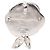 Chanel Silver CC Brosche aus emailliertem Messing Strass Camélia - Ansicht 3