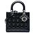 Dior Black Small Patent Cannage Lady Dior