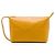 LOEWE Necessaire Puzzle Fold in pelle di vitello lucida gialla