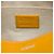 LOEWE Necessaire Puzzle Fold in pelle di vitello lucida gialla - vista 5