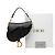Borsa Saddle Dior Mini in pelle di vitello martellata nera - vista 7