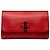 Bamboo Clutch Gucci Daily in vitello rosso e bambù
