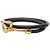 Bracciale Double Tour Jumbo Hook Hermès Black Placcato Oro e Swift - vista 2