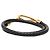 Bracciale Double Tour Jumbo Hook Hermès Black Placcato Oro e Swift - vista 3