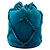 Borsa bucket Chanel Blue CC in camoscio con frange e coulisse - vista 2