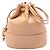 Borsa a secchiello Chanel Brown CC Caviar con coulisse