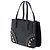 Borsa Tote Prada Black Saffiano Lux con doppia zip e borchie - vista 2