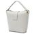 Céline Celine Mini Borsa Secchiello Triomphe in Pelle di Vitello Grigia - vista 2