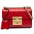 Gucci Red Small Guccissima Padlock Crossbody