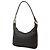 Borsa a tracolla Gucci in denim nero con banda Web - vista 2