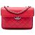 Chanel Red Large Quilted Caviar CC Box Flap