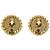 Orecchini a clip rotondi Chanel Gold CC placcati oro - vista 2
