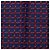 Foulard da taschino in seta stampata Blue Straps Hermès - vista 2