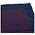 Foulard da taschino in seta stampata Blue Straps Hermès - vista 4