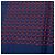 Foulard da taschino in seta stampata Blue Straps Hermès - vista 5