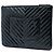 Chanel Black Medium Chevron Crinkled Patent O Case Clutch - vista 2