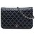 Chanel Blue CC Quilted Lambskin Double Stitch Wallet On Chain