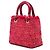 Dior Red Medium Tweed Fringe Rhinestone Lady Dior - vista 2
