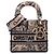 Dior Beige Mini Embroidered Canvas Plan de Paris Lady D Lite