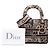 Dior Beige Mini Embroidered Canvas Plan de Paris Lady D Lite - vista 7