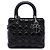 Dior Black Medium Lambskin Cannage Lady Dior