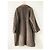 Max Mara cappotto in lana e alpaca marrone - vista 2