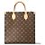 Borsa Louis Vuitton Monogram Sac Plat PM - vista 2