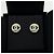 Pendientes de botón Chanel Coco Mark con cristales - vista 6