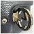 Borsa a tracolla Gucci in pelle nera e blu con tracolla a catena - vista 10