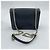 Borsa a tracolla Gucci in pelle nera e blu con tracolla a catena - vista 2