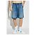 Pantaloncini in denim blu Versace in lyocell - vista 3