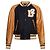 Dsquared2 Navy Blue Wool and Leather Bomber Jacket
