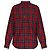 Dsquared2 Karohemd aus roter Baumwollflanell
