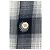 Autre Marque Camicia AllSaints Castor Blu Navy a Quadri in Cotone - vista 5