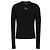Diesel K-ZACKARY Pullover schwarz Rippstrick