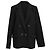 Autre Marque Sézane Double-Breasted Blazer in Black Polyester
