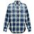 Camicia a quadri blu in cotone Dsquared2 con applicazioni
