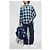 Camicia Dsquared2 in cotone blu a quadri con applicazioni - vista 2