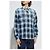 Camicia Dsquared2 in cotone blu a quadri con applicazioni - vista 3