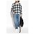 Autre Marque Camicia AllSaints Castor a quadri in cotone blu navy - vista 2